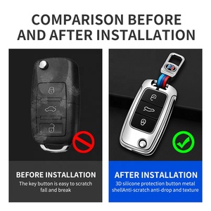 Cho Vw Kẽm Hợp Kim Sang Trọng Mới Với Sao Dừng Bìa Chìa Khóa Cho Chìa Khóa Xe - Product Image 3