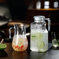 Carafe à eau en plastique de 1,5 L pour bar à mimosa, contenant pour limonade, jus, boissons