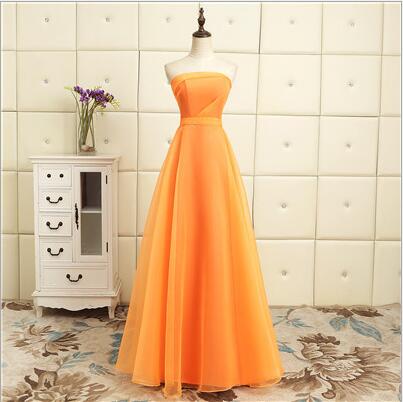 gown orange long