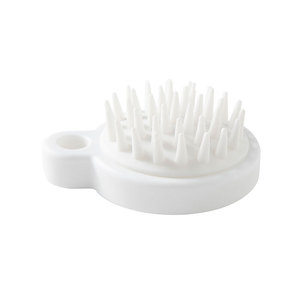 Scalp Massage Hair <b>Brush</b> White Plastic Soft Bristles For <b>Shampooing</b> And Relaxation - Product Image 5