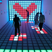 Piste de danse interactive pour jeux d'enfants 30x30cm Lumière de piste de danse interactive à LED jeux lumineu