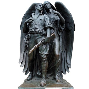 Estatua famosa <span class=keywords><strong>de</strong></span> bronce fundido <span class=keywords><strong>de</strong></span> metal para soldar, estatua <span class=keywords><strong>de</strong></span> hombre y Ángel alado para jardín - Product Image 1