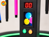 Borne d'arcade de jeu de réaction à vendre : Attrapez les tiges tombantes – Jeu rapide avec options de paiement par pièces, cartes et mobile