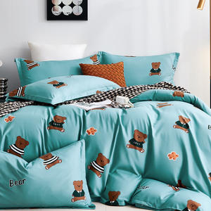 Ensemble de draps de lit en textile de maison simple épaissi quatre pièces pour dortoir d'étudiants trois pièces - Product Image 5