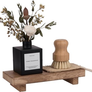 Wooden Soap Dish Rack Rectangular Minimalist Eco-Friendly Countertop <b>Stand</b> For Bathroom Kitchen - Product Image 4