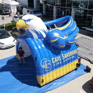 Túnel Inflable Gigante Reutilizable de 12*12*14 pies con Diseño de Águila, Personalizable con Logotipo, para Promociones Escolares y Campañas Comunitarias - Product Image 1
