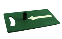 Mini tapis de bureau de lancement de tapis de lancement de golf pour la pratique des aides à la formation de balançoire avec des t-shirts en caoutchouc de golf