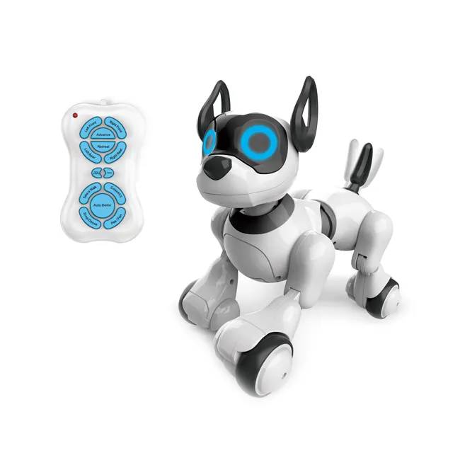 ของเล่นสุนัขหุ่นยนต์บังคับวิทยุอัจฉริยะมัลติฟังก์ชันสำหรับสัตว์เลี้ยงของขวัญที่ดีที่สุดสำหรับเด็ก