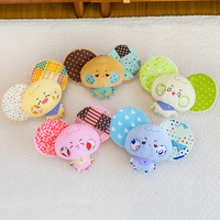 Porte-clés en peluche souris à grandes oreilles mignonnes, pendentif animal en peluche dessin animé Kawaii, breloque de sac, décoration, cadeau surprise pour enfants, vente en gros