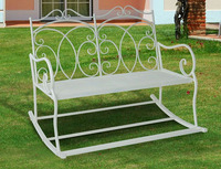 Meilleure vente de chaise à bascule de camping en plein air blanche à gravité zéro banc de patio léger