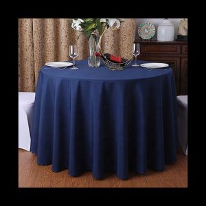 Luxury 132 <b>Round</b> White <b>Table</b> Cloth Polyester <b>Tablecloth</b> Linen <b>for</b> Wedding Banquet Restaurant - Product Image 3