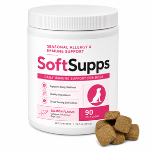Natürliche saisonale Allergieunterstützung für Haustiere: Weiche Kauartikel zur Immunstärkung für Hunde mit Kolostrum und Quercetin für tägliche Widerstandsfähigkeit - Product Image 1