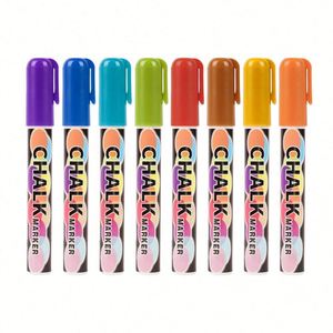 New Stock Arrival 8 <b>Colors</b> Oem Dry-erase & Wet-erase Liquid Chalk Marker for Black Board Glass Mirror - Product Image 2
