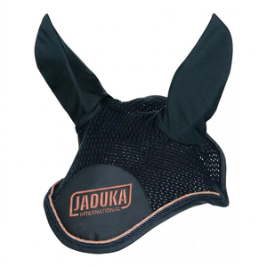Voile anti-mouches pour chevaux de qualité supérieure, bonnet en crochet avec protège-oreilles en néoprène, coloré - Product Image 6