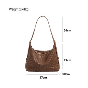 Borsa a Spalla da Donna di Tendenza 2026 all'Ingrosso, Borsa Hobo in Pelle PU Intrecciata con Tracolla Regolabile, Design Esclusivo - Product Image 2