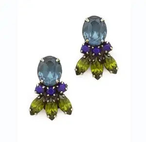 Online fashion jewellery silver cubic zirconia earrings make your own earrings online