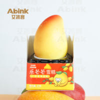 Abink Happy Peach 3D Sharp Saveur Croustillant Bâton de crème glacée Pasturized Chocolat Cone Holder Popsicle Fabricant Lait Sucre