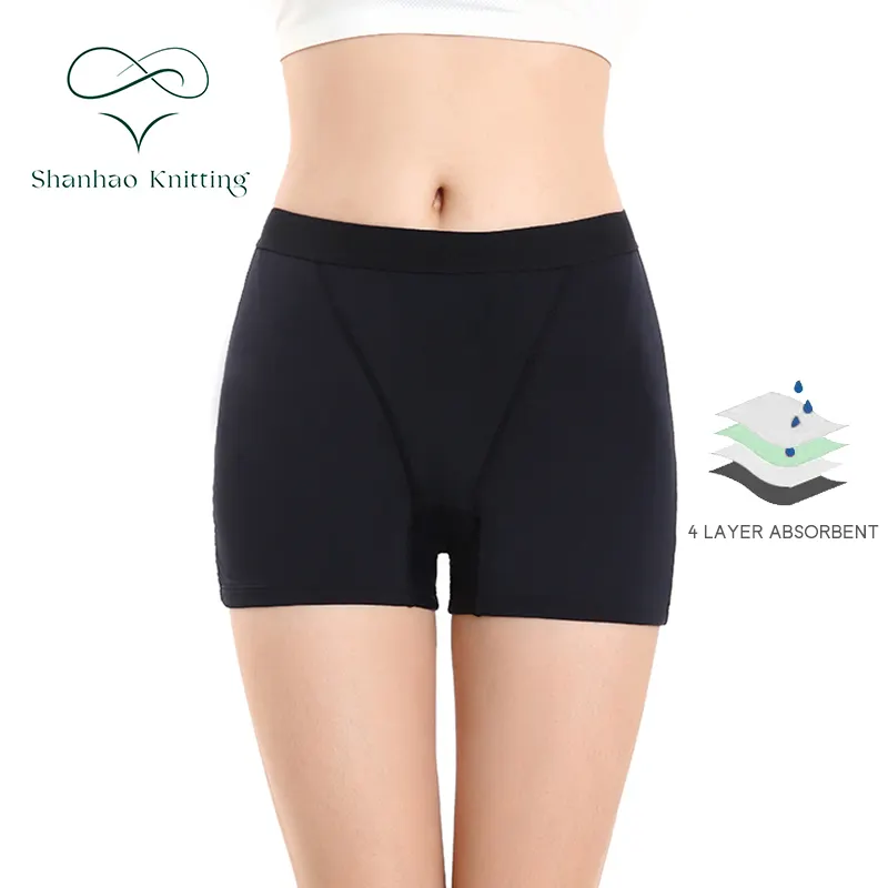 Femmes de protection complète 4 couche étanche période culottes culottes menstruels lavable incontinence sous-vêtements sous-vêtements fonctionnels