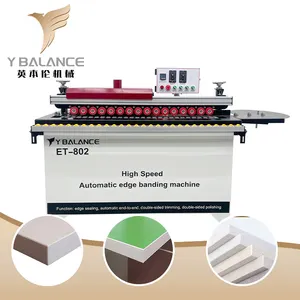 ET-802 Woodworking furniture cabinet PVC MDF edge bander machine for sale automatic edge banding machine price