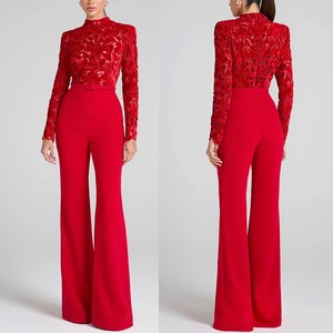 <span class=keywords><strong>Combinaison</strong></span> décontractée ample à manches longues avec ceinture et <span class=keywords><strong>pantalon</strong></span> pattes d'éléphant pour l'automne et l'hiver - Product Image 2