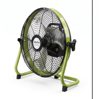Ventilateur électrique efficace de 16 pouces, ventilateur de sol de 25 W avec télécommande, autonomie de 4 à 10 heures, idéal pour une utilisation en extérieur et à la maison
