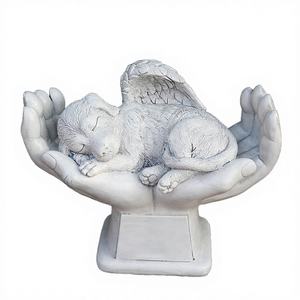 Custom Animal Angel <b>Cat</b> <b>Memorial</b> Figurine White Resin Sleeping Kitten Handcrafted Pet Loss <b>Gift</b> Personalized Garden <b>Memorial</b> - Product Image 3