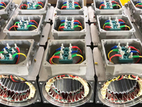 Motor Induksi AC Tiga Fasa 37KW 50HP 380V 3000 RPM 50Hz IE2 Tahan Tetes Rangka Pemasangan Kaki 200L