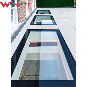 Fenêtres de <span class=keywords><strong>toit</strong></span> plates marchables en aluminium à triple vitrage avec finitions antidérapantes robustes, systèmes de puits de lumière, puits de lumière en verre marchable - Product Image 2