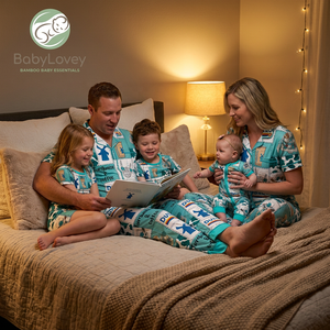 Babylovey OEM, Pijamas Familiares <span class=keywords><strong>a</strong></span> Juego de Viscosa de Bambú Suave con Logotipo Personalizado, Ropa de Dormir Premium para <span class=keywords><strong>Padres</strong></span> e Hijos - Product Image 2