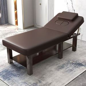 Modern Wholesale PU <b>Foldable</b> Beauty Spa Massage Bed Luxury Salon Furniture for Body Skin Care Facial Lash - Product Image 1
