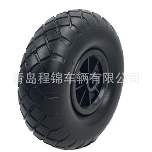 Pneu en mousse PU solide Qingdao Chengjin 300-4 pour véhicules utilitaires - Product Image 2