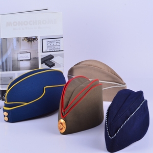 Casquettes de garnison latérales unisexes personnalisées de haute qualité en tissus sélectionnés de qualité supérieure avec logo Support de personnalisation - Product Image 1