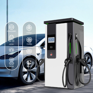 Stazione di ricarica DC EV Sixpence Three-Gun 120-360kW 1000VDC a pavimento con CCS1/CCS2/<span class=keywords><strong>GBT</strong></span>/Chademo OCPP1.6J, nuovo cavo da 5M, 12 mesi di garanzia - Product Image 4