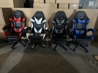 Chaise de jeu en cuir PU confortable avec repose-pieds pour joueurs, vente en gros d'usine, haute qualité, pour PC et course, pour les gamers