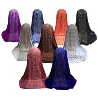 Motif thermocollant de luxe en strass, pierre blanche, fer et cristal, autocollant thermocollant pour vêtements, foulards et hijabs