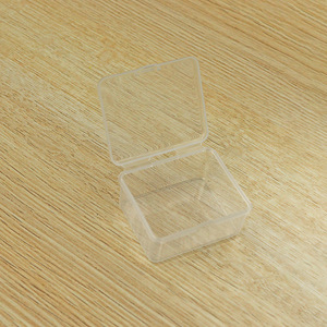 Transparent Plastic Storage <b>Boxes</b> <b>Small</b> Organizers For Jewelry Earplugs 5cm Inner Hollow Series <b>With</b> <b>Lid</b> Desktop Container - Product Image 4