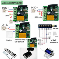 Interruptor Remoto Inalámbrico Universal de 315/433MHz, Automatización de Electrodomésticos, Privacidad Automática, Rango de Control de 50m, Indicador LED