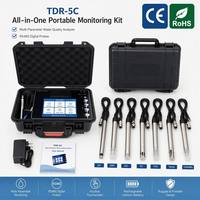 Analyseur de qualité de l'eau portable multiparamètres TDR-5C, capteur numérique RS485, détecte le pH, le DO, l'EC, la turbidité, l'ORP, l'azote ammoniacal