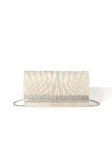 Bell Luxury Elegant Square Pleated Satin Sparkling Diamond <b>Clutch</b> Bag for Women Evening Party <b>Wedding</b> Bridal Black Famous - Product Image 4