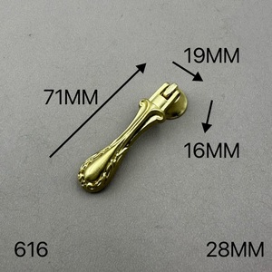Popular Zinc Alloy Modern Copper Brushed Single Hole Cabinet <b>Door</b> Drawer Handle Furniture Wardrobe Installation Lightweight - Product Image 4