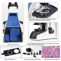 Microscopio Biológico y Metalúrgico Binocular de Alta Definición CAICHI con Cabezal de Visualización Giratorio de 360° para Investigación de Laboratorio