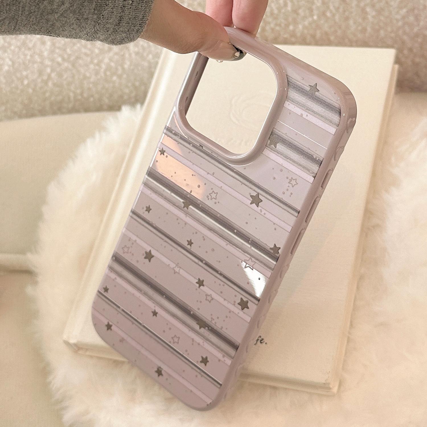 Blackberry Purple Purple Gray Striped Star