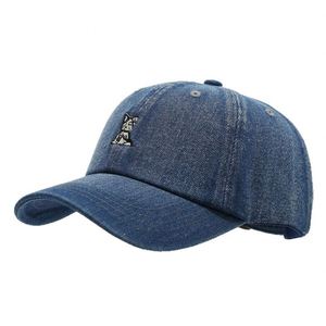 Gorras de Béisbol de Mezclilla Lavada de Moda de Verano para Hombres y Mujeres, Gorra Deportiva con Bordado de Cachorro de Dibujos Animados Retro Personalizada - Product Image 5