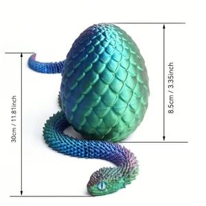 Juguete Antiestrés Cobra Mini <span class=keywords><strong>3D</strong></span> Impreso Colorido y Adorable, Huevo de Serpiente con Serpiente <span class=keywords><strong>3D</strong></span> Integrada, Color Caramelo - Product Image 2