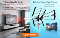 OED/OEM High Definition Lange Afstand 95KM 4K Freeview Signaalontvangst Buiten Digitale DVBT2 HDTV Antenne UHF 18dBi Versterking Paal