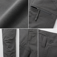 Pantalon tactique Chenfei C002 pour homme, coupe slim, taille haute, en nylon imperméable, fermeture éclair, pour entraînement extérieur printemps