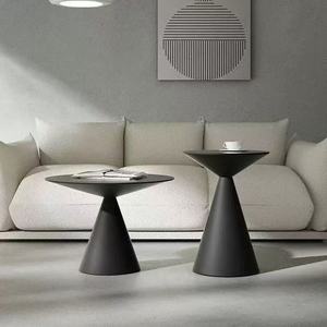 Modern Round Metal Coffee Table Small Black Sofa <b>Side</b> Tea Table for Living Room Home Furniture - Product Image 6
