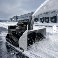 Robot souffleuse à neige électrique télécommandée, motorisée, avec engrenages, roulements, alimentée par batterie, sur chenilles, autonome, pour routes, maisons et usage commercial
