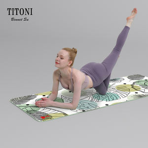 <span class=keywords><strong>TITONI</strong></span> qualité perfectionniste impression UV tapis de Pilates sans PVC soutien supplémentaire poignée ultime tapis de Yoga en caoutchouc PU vente en ligne - Product Image 3