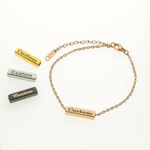 Small Size Latest the Lord'S Prayer Waterproof Stainless Steel <b>Engraving</b> Men Bracelet <b>Engraving</b> China Bling Slim Stainless Steel - Product Image 1